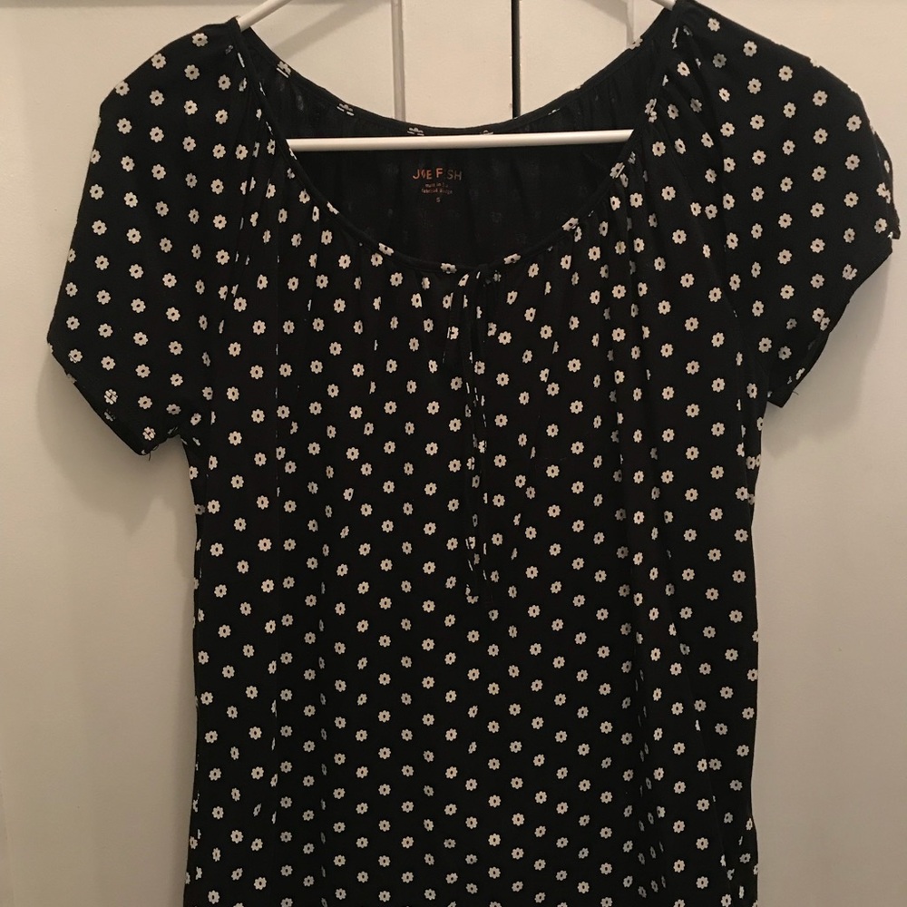 Flower print blouse